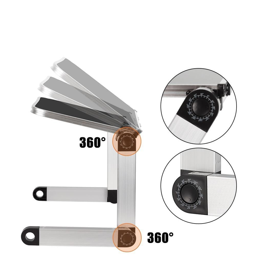 Support PC Portable Ergonomique - Réglable 360° - Confort & Santé