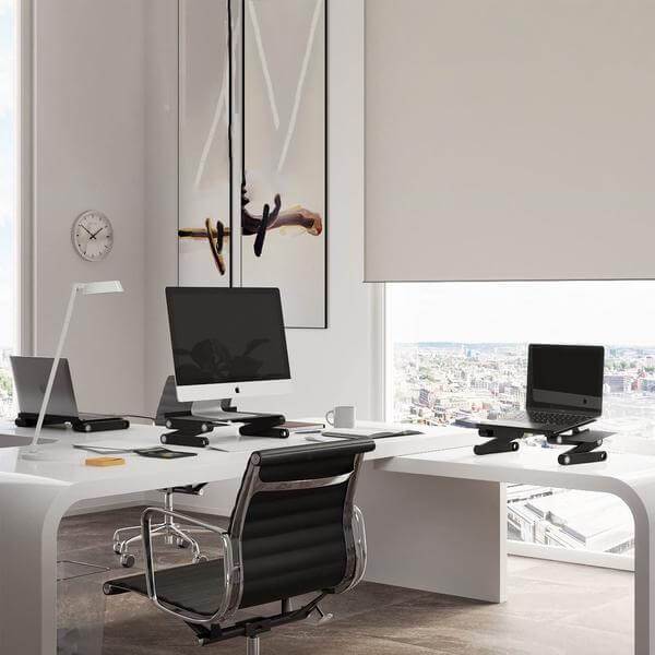 Support PC Portable Ergonomique - Réglable 360° - Confort & Santé